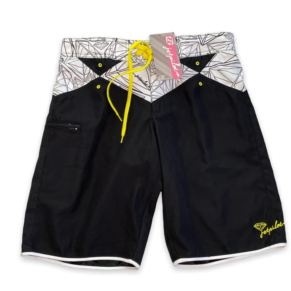 Jetpilot Shorts Womens  31 x 10 Board‎ Swim Flawless Rides Dimond Collection NWT